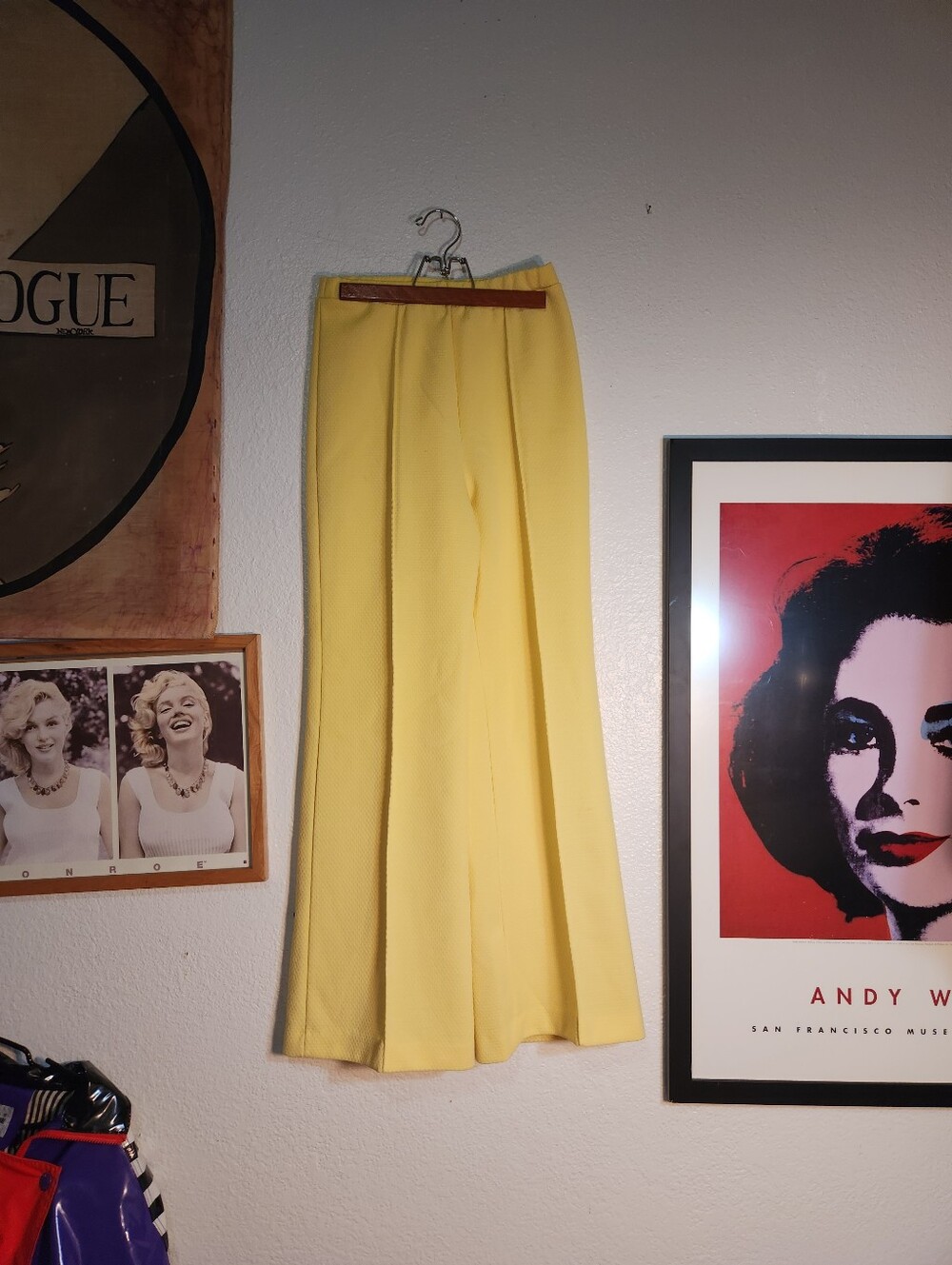 Pykettes Yellow Women's A-Line Midi Skirt